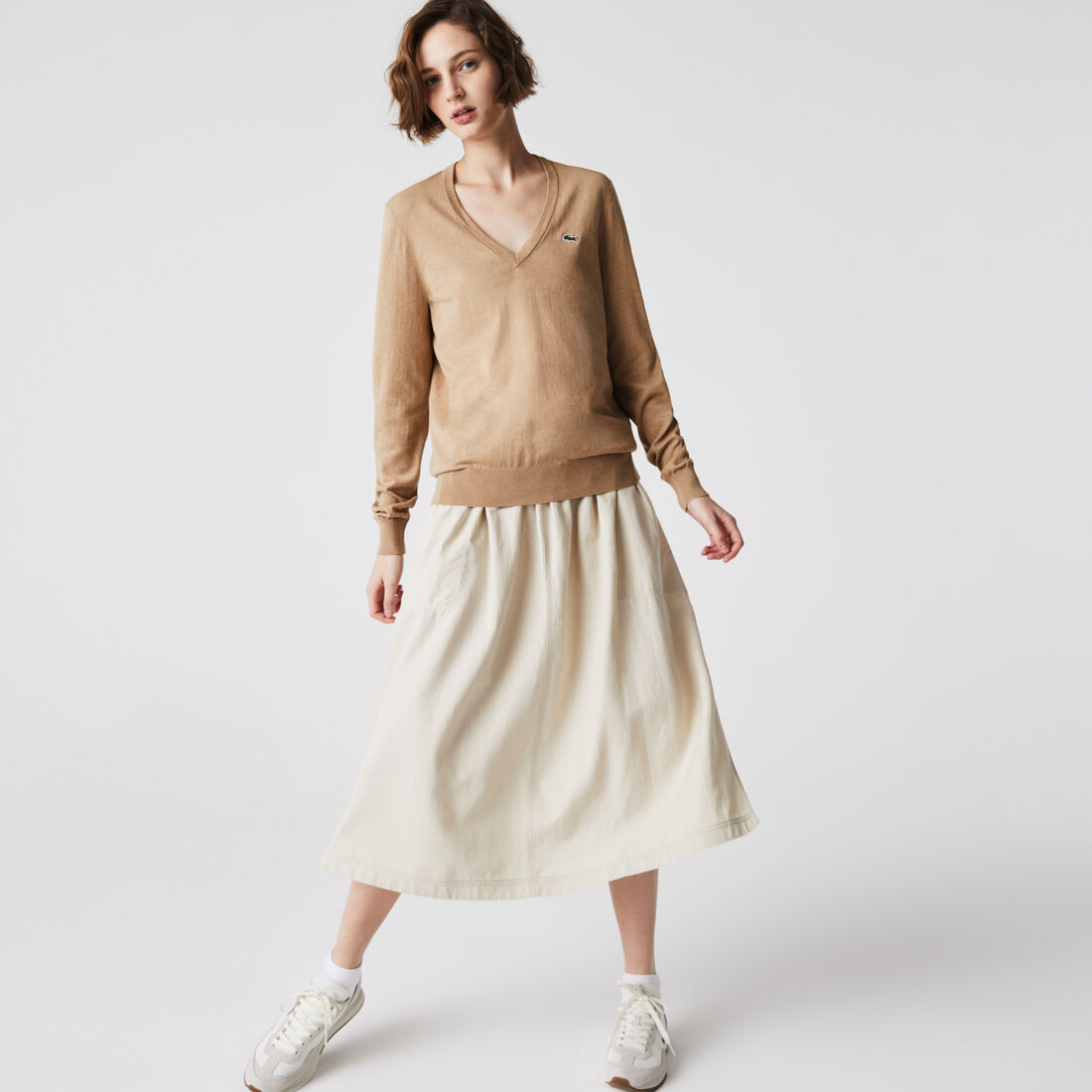 Women’s V-neck Loose Organic Cotton Sweater Women’s V-neck Loose Organic Cotton Sweater