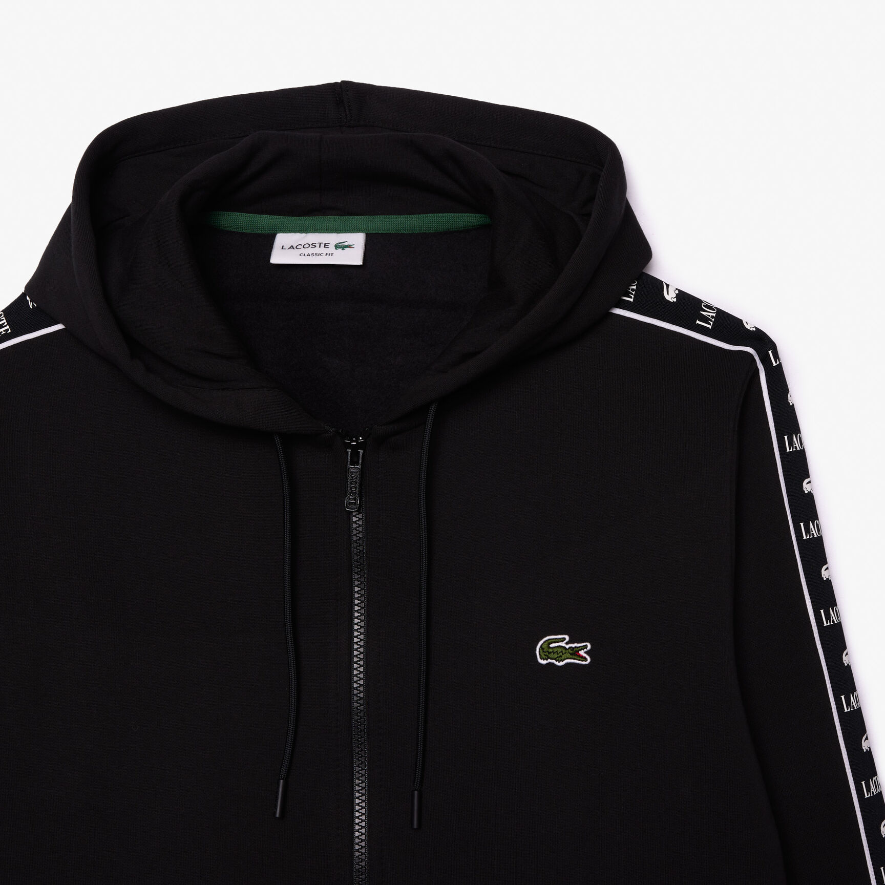 Logo Stripe Zip-Up Hoodie Logo Stripe Zip-Up Hoodie