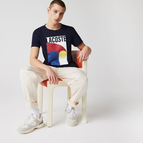 Men’s Lacoste Sport Breathable Graphic Print T-shirt