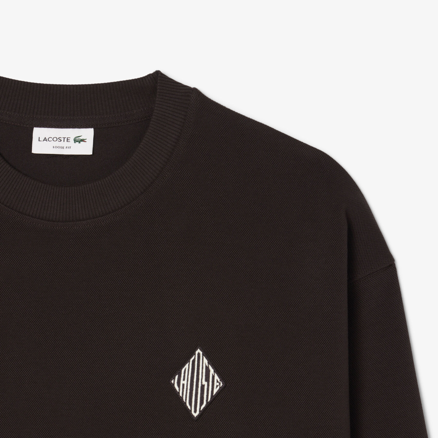 Double Face Pique Badge Sweatshirt Double Face Pique Badge Sweatshirt