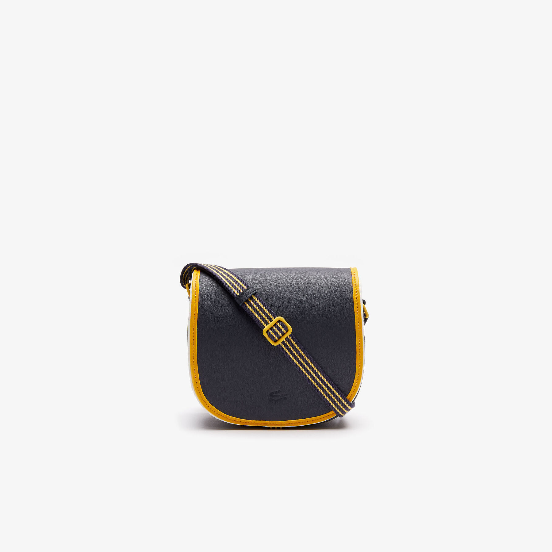 Women's Court Line Contrast Piping Small Hobo Bag