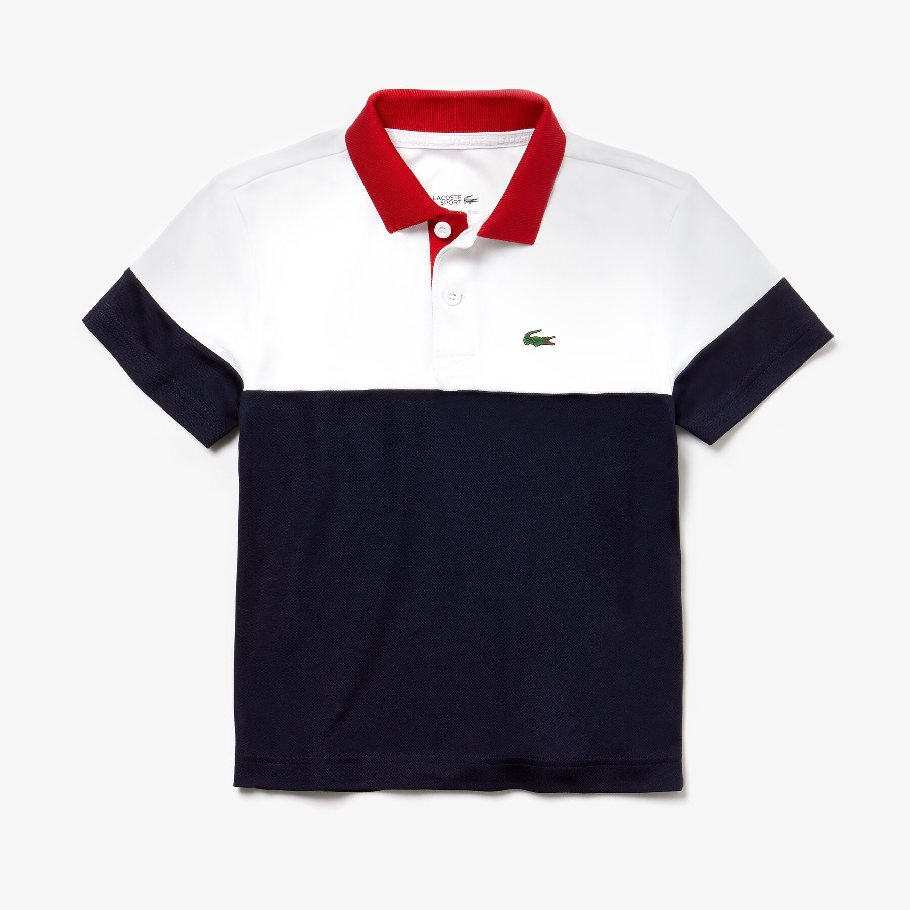 Boys' Lacoste SPORT Colourblock Breathable Piqué Tennis Polo Shirt boys lacoste sport colourblock breathable piqu tennis polo shirt