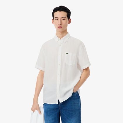 Short Sleeved Linen Shirt