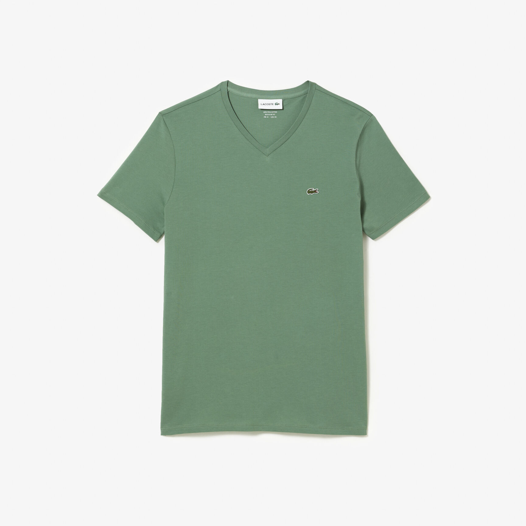 تي شيرت خفيف الوزن من القطن بيما برقبة على شكل حرف V تي شيرت خفيف الوزن من القطن بيما برقبة على شكل حرف V