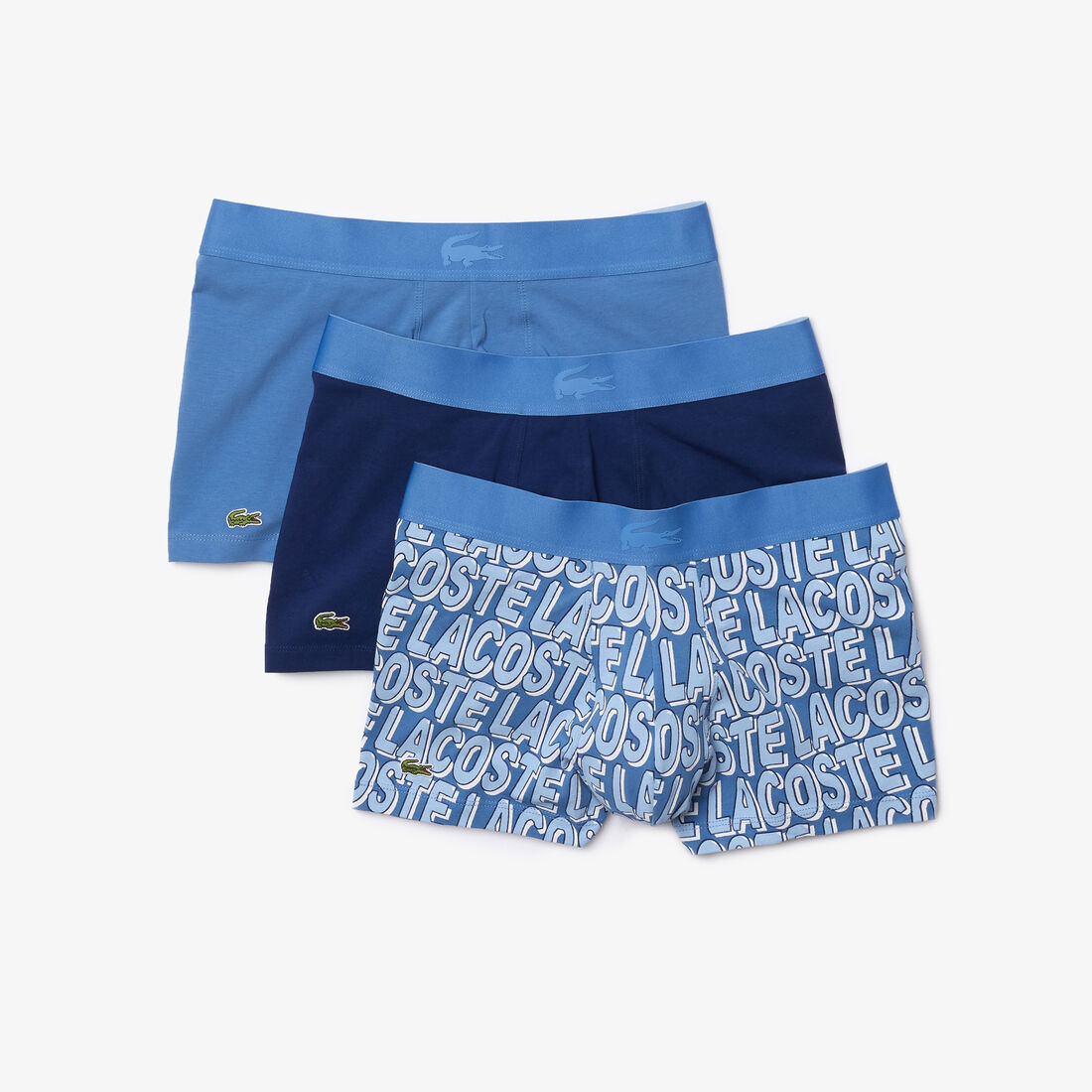 سروال داخلي للرجال من القطن المرن مع شعار التمساح بنفس اللون عبوة 3 قطع سروال داخلي للرجال من القطن المرن مع شعار التمساح بنفس اللون عبوة 3 قطع