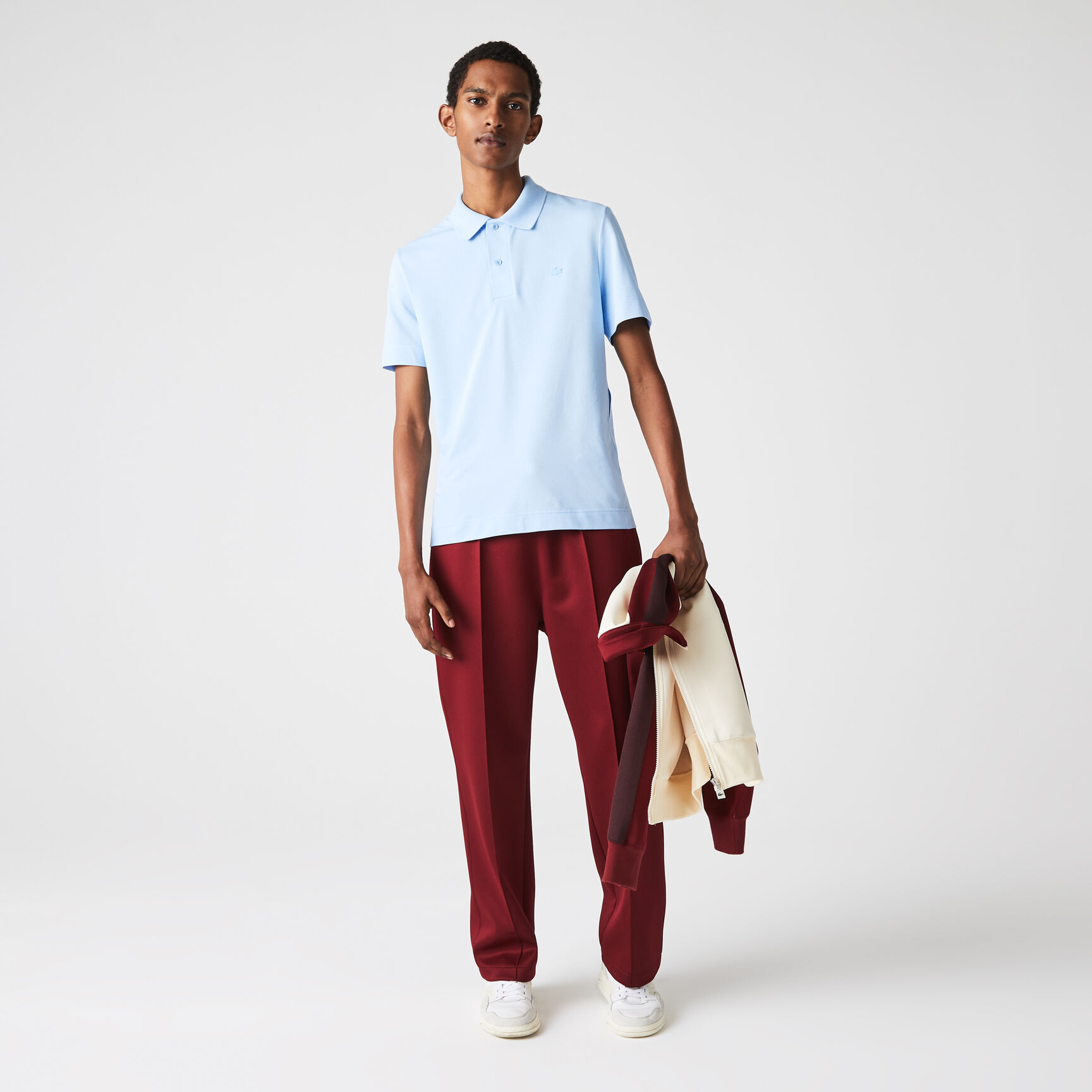 بولو بيكيه الخفيف المسامي للرجال من Lacoste