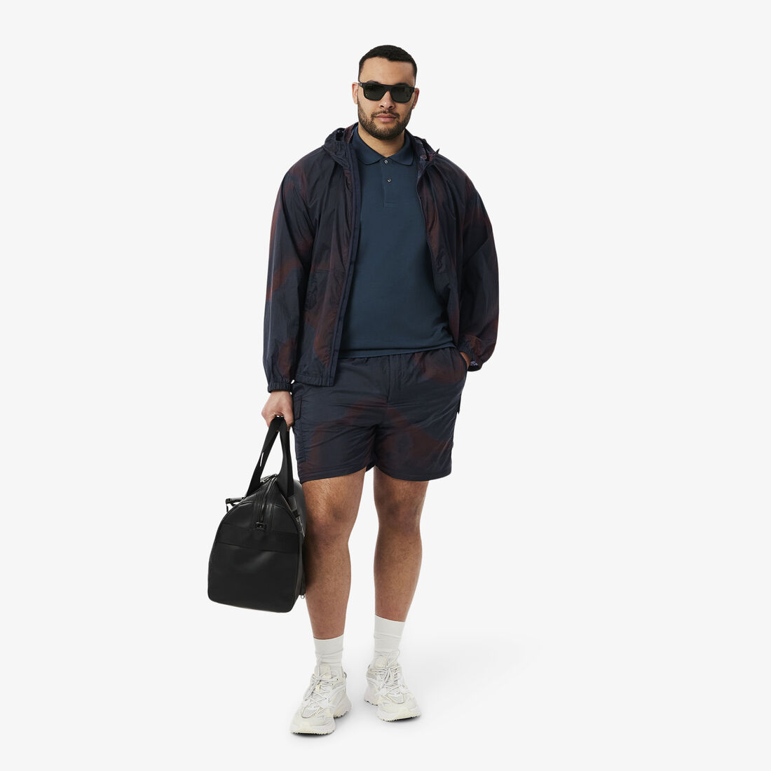 Ombre Print Nylon Cargo Shorts Ombre Print Nylon Cargo Shorts