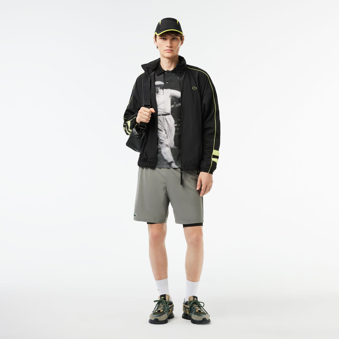 Contrast Detail Water Resistant Zipped Taffeta Sportsuit Jacket Contrast Detail Water Resistant Zipped Taffeta Sportsuit Jacket